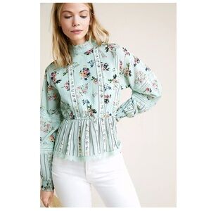 Hemant & Nandita Amour floral lace blouse